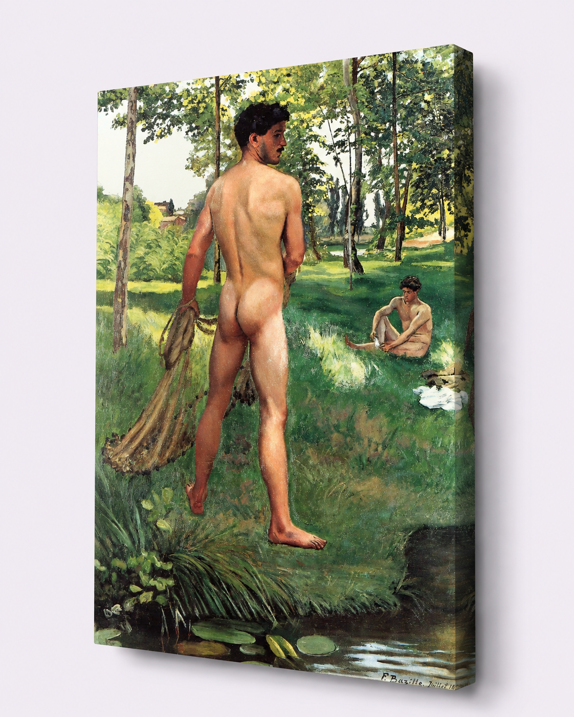 Fisherman with a Net | Frédéric Bazille | 1868