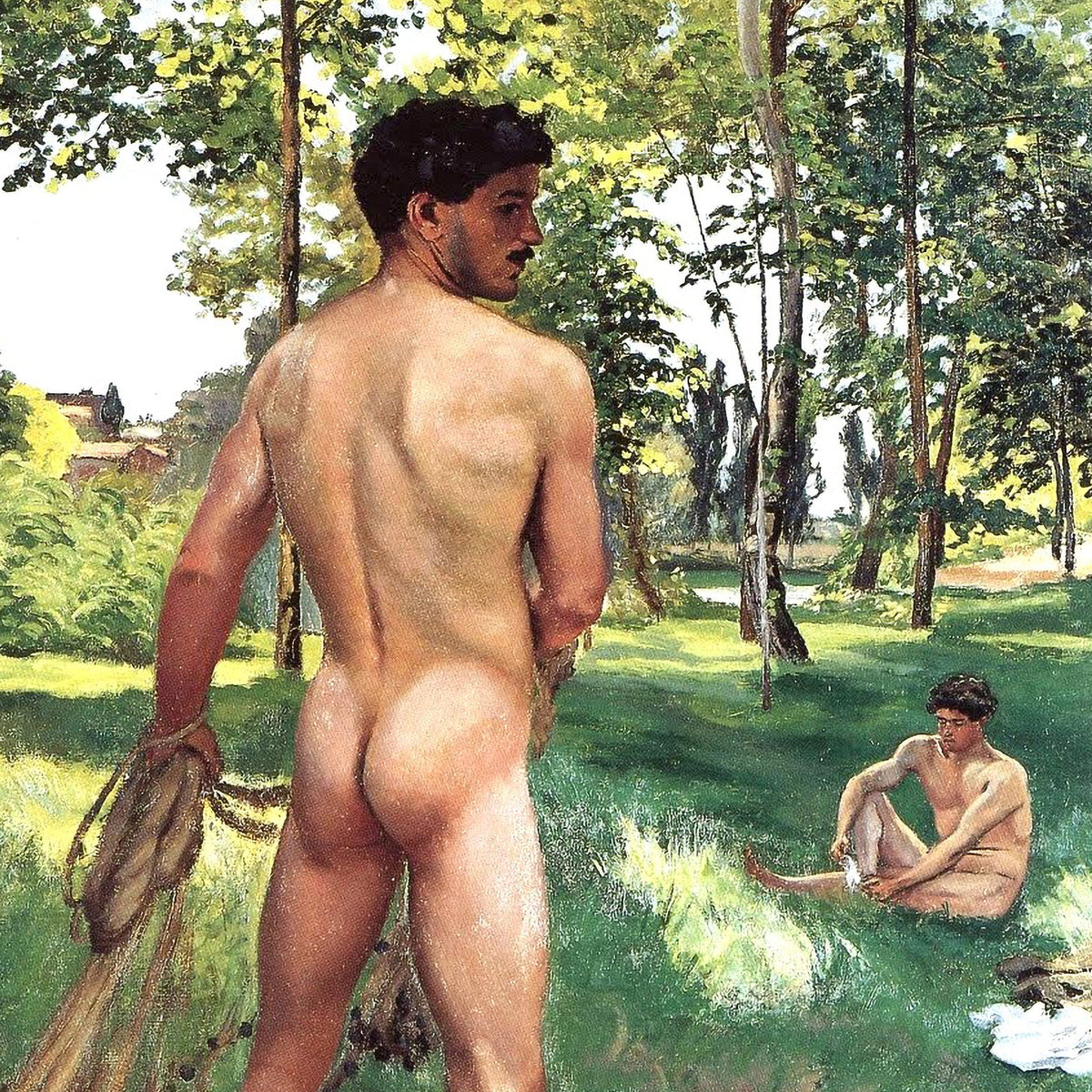 Fisherman with a Net | Frédéric Bazille | 1868