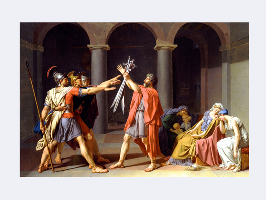 Oath of Horatii | Jacques-Louis David | 1784