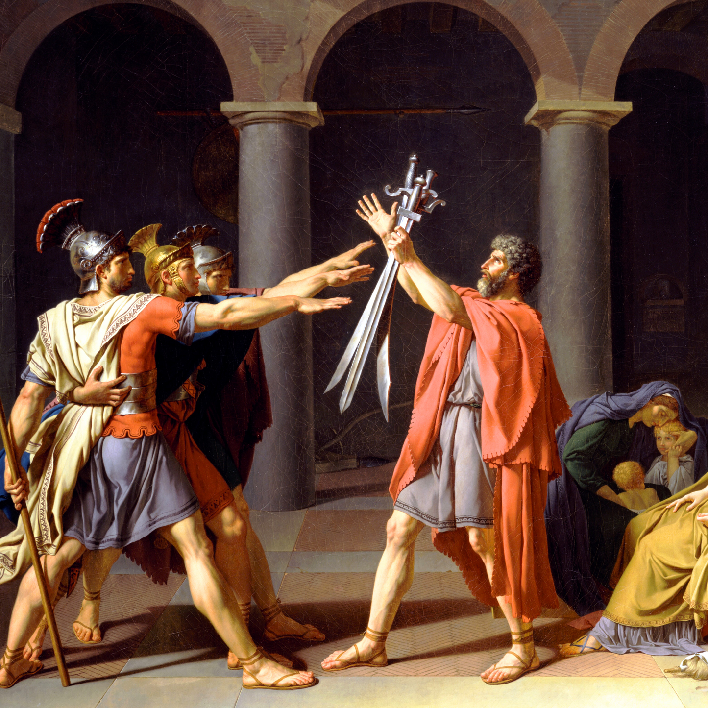 Oath of Horatii | Jacques-Louis David | 1784