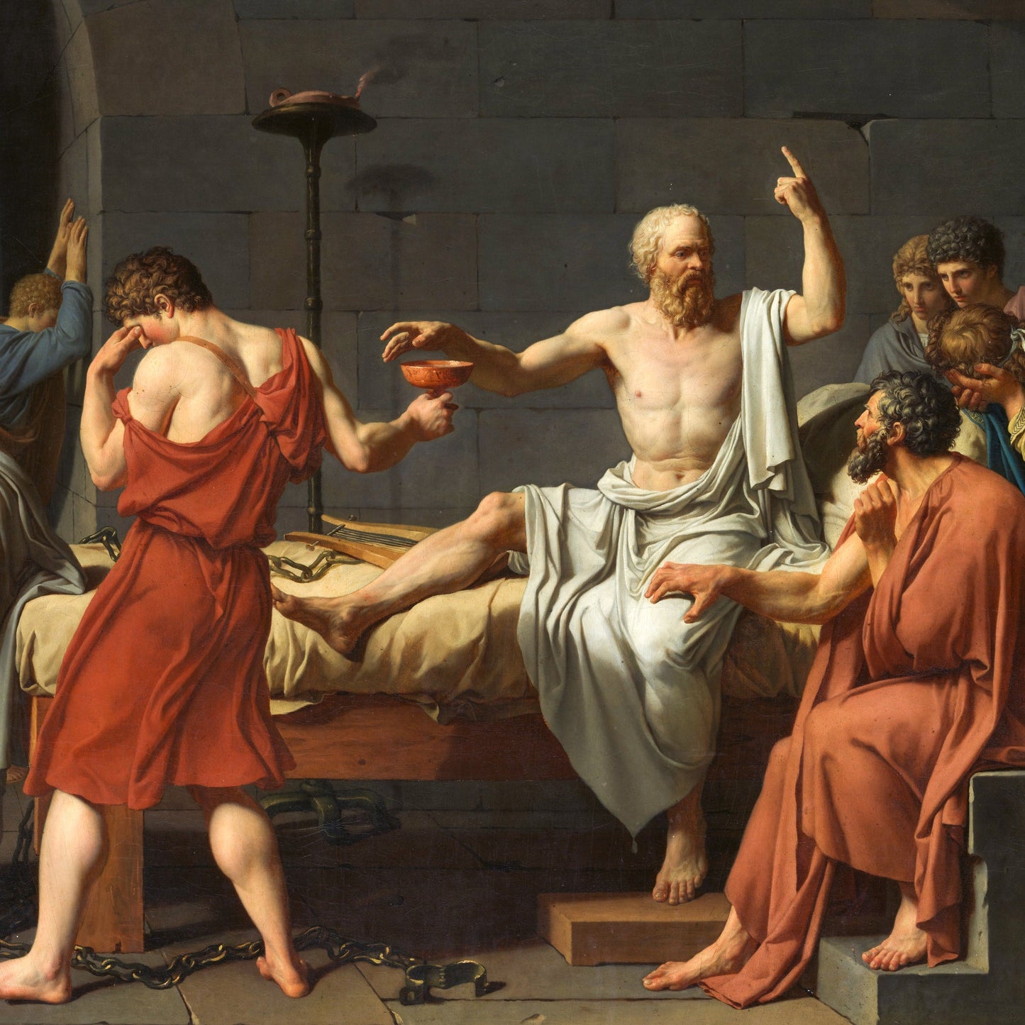 The Death of Socrates | Jacques-Louis David | 1787