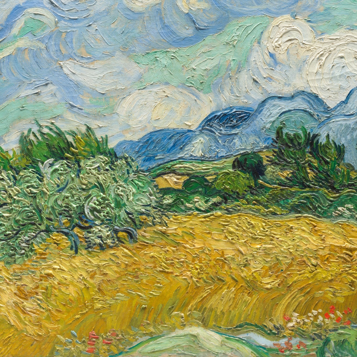 Wheat Field with Cypresses | Vincent van Gogh | 1889