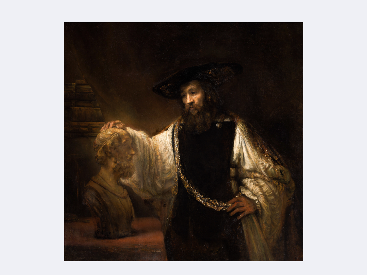 Aristotle with a Bust of Homer | Rembrandt | 1653