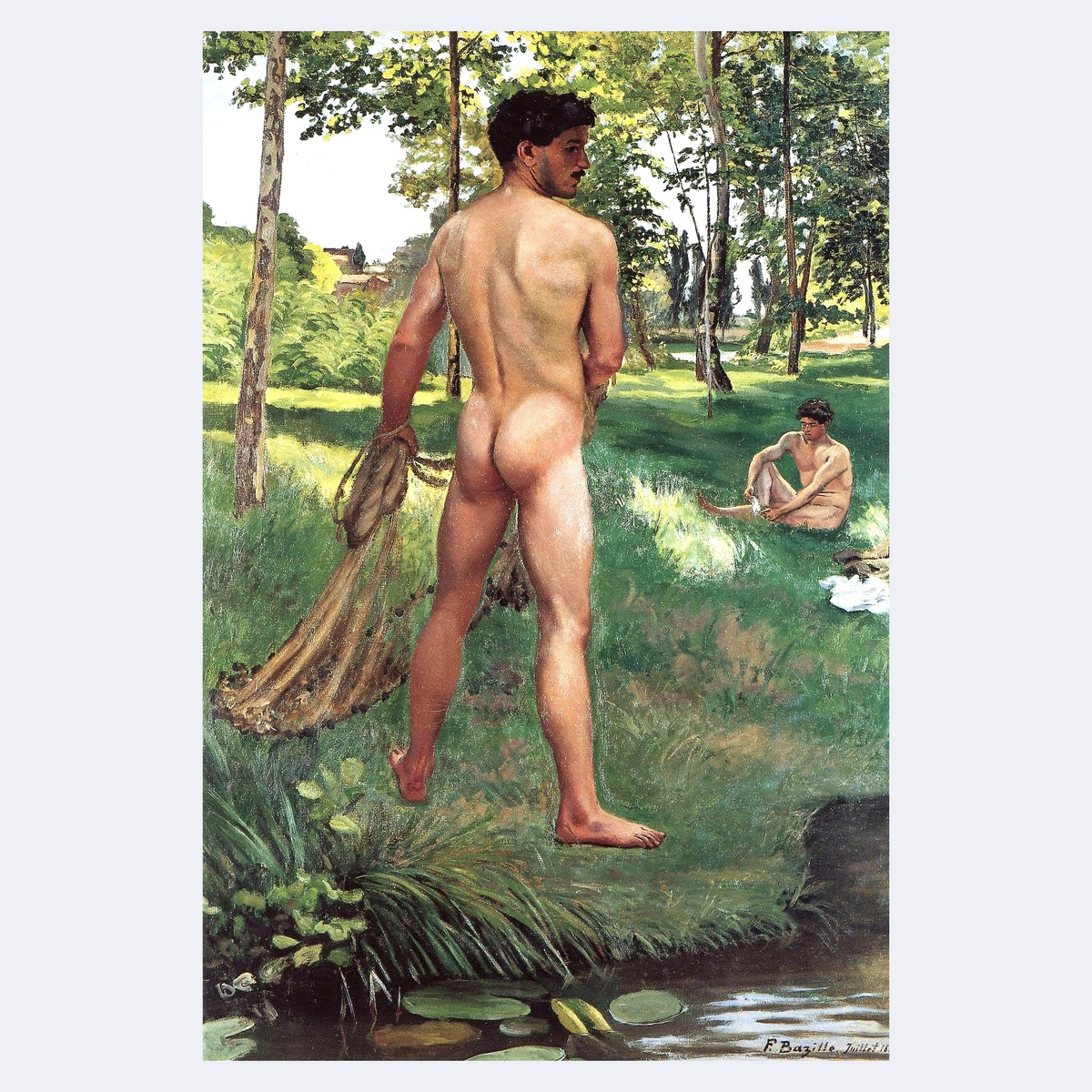 Fisherman with a Net | Frédéric Bazille | 1868