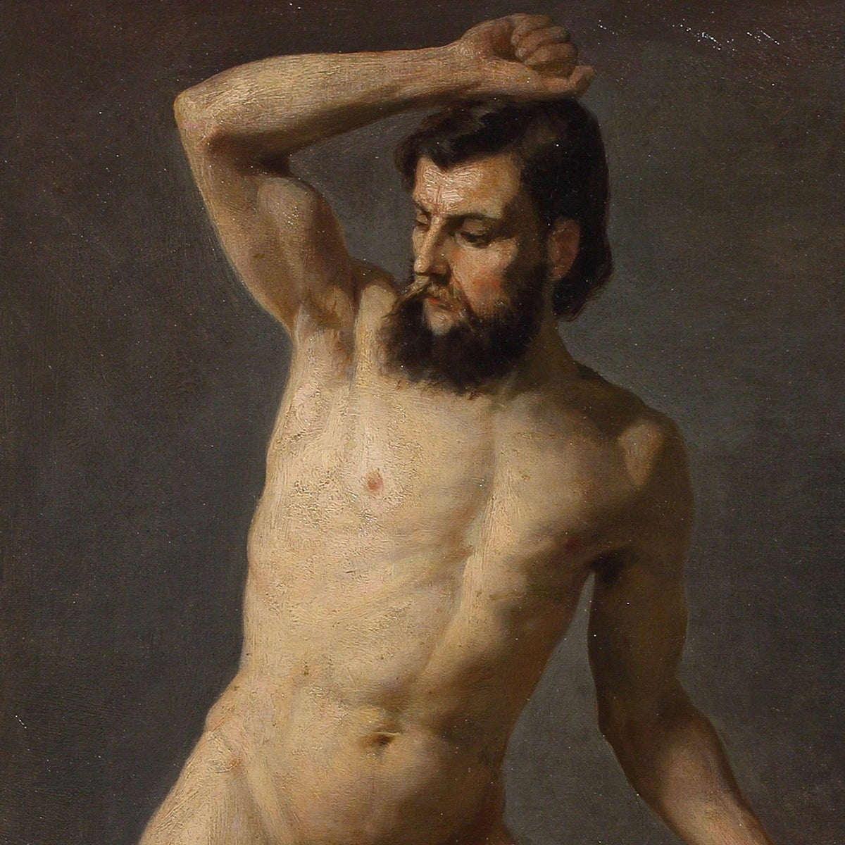 Academy Study of a Male | Gustav Klimt | 1883