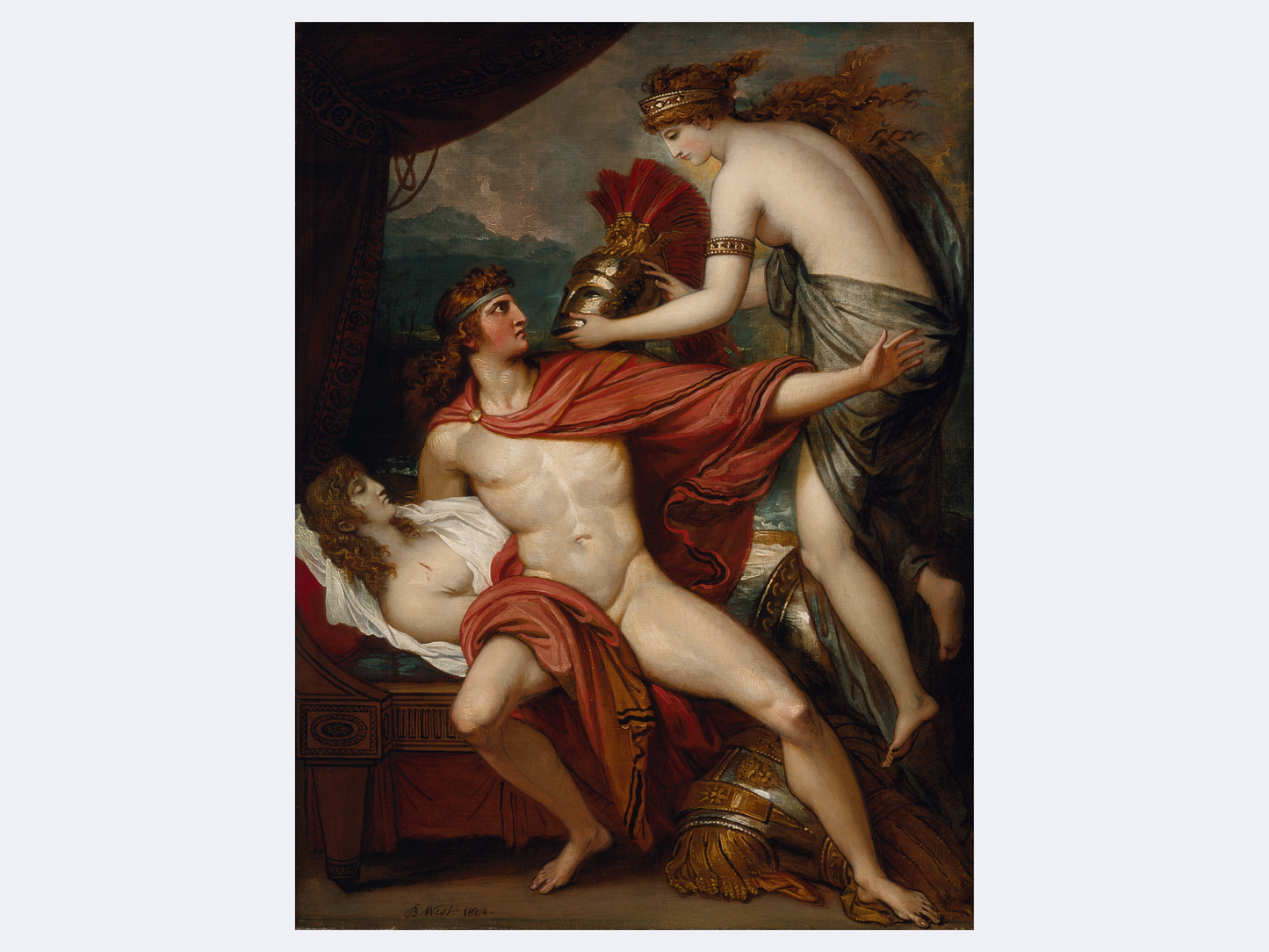 Thetis Bringing the Armor to Achilles | Benjamin West | 1804