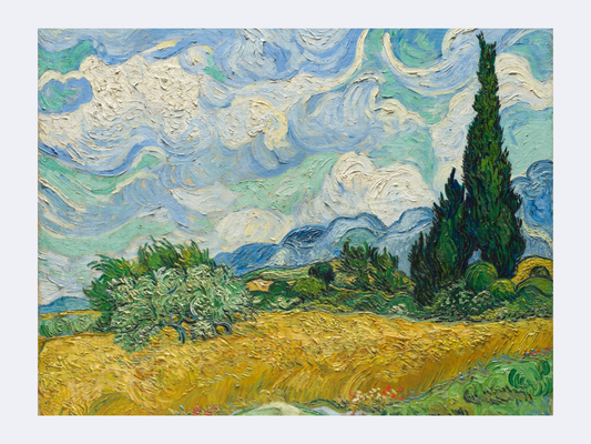 Wheat Field with Cypresses | Vincent van Gogh | 1889